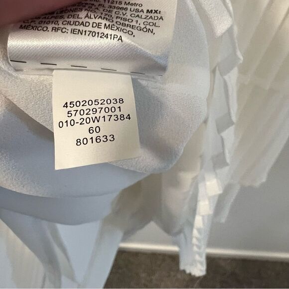 *marks* White House Black Market Bow-Neck Pleated Blouse | Size 4 - Picture 13 of 13